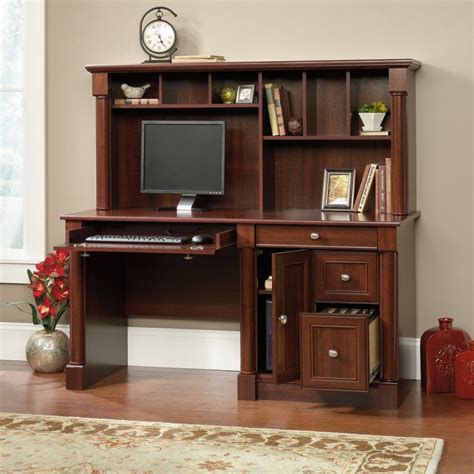 Sauder Palladia Computer Desk and Hutch (420513) – The Furniture Co.