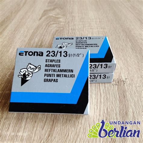 Jual ETONA No 23 13 Isi Staples Hekter Di Lapak Undangan Berlian