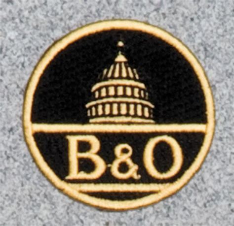 Baltimore & Ohio Railroad Logo Patch - Schrader's Railroad Catalog