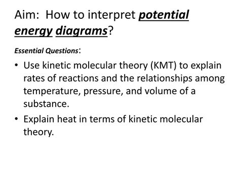 PPT - Aim: How to interpret potential energy diagrams ? PowerPoint ... 