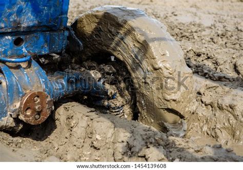 Tractor Stuck Mud On Bad Road Stock Photo 1454139608 | Shutterstock