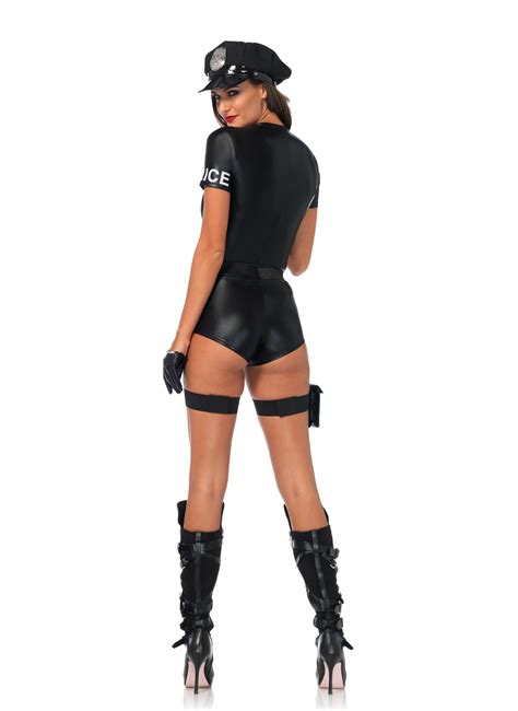 Déguisement combishort luxe police sexy femme Aussitôt Fêtes