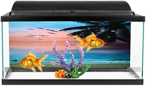 Elegantoss Big Size Artificial Aquarium Fish Tank Multi Color Led