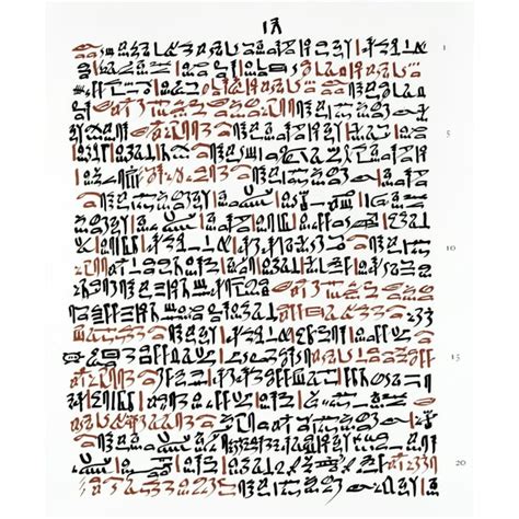 Ebers Papyrus C1550 BC Nportion Of The Ebers Papyrus An Extensive ...