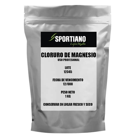 Cloruro De Magnesio Puro EN ESCAMAS 1 Kilo Sportiano