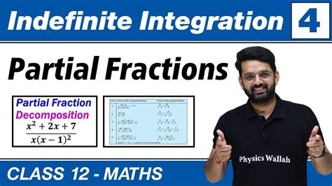 Indefinite Integration 04 Partial Fraction Class 12 Ncert Youtube