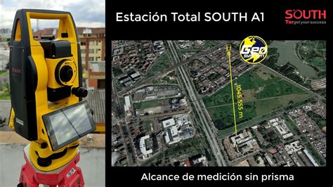 Estación Total SOUTH A1 NTS A12R10 Alcance de distanciómetro sin