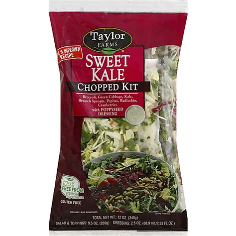 Taylor Farms® Sweet Kale Chopped Salad Kit 12oz Bag Shop Mt Plymouth