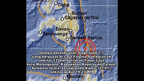 Gempa 7 1 Guncang Talaud Sulawesi Utara Kamis 21 Januari 2021 II