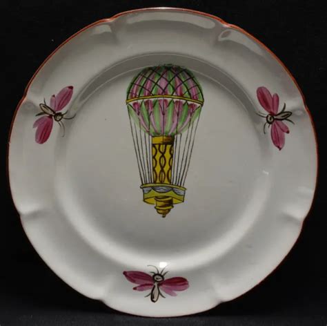 ASSIETTE EN FAÏENCE décor au ballon Les Islettes XIX XVIIIe EUR 149