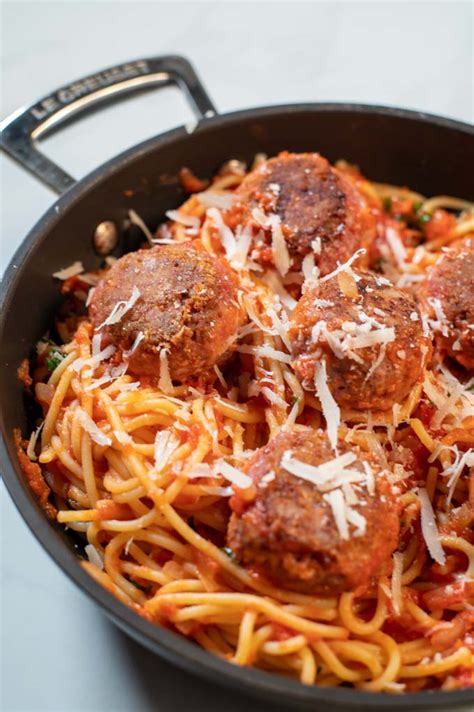 Spaghetti and Meatballs - Contentedness Cooking