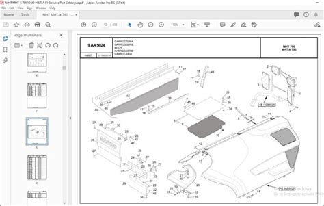 Manitou Mht Mht X Genuine Parts Catalogue Manual Pdf