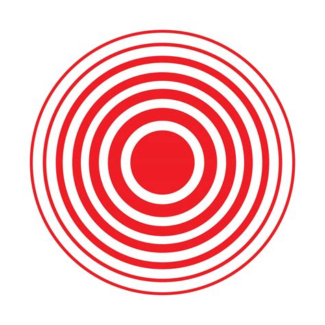 Red Pain Circle Icon Vector Art At Vecteezy