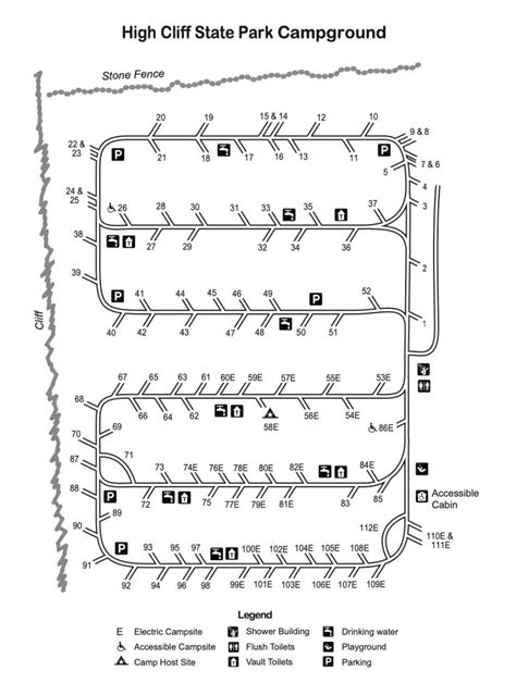 High Cliff State Park Map