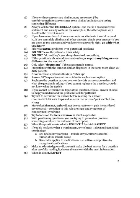 SOLUTION Mark Klimek Nclexgold Lecture Notes 1 12 Major Focus Points