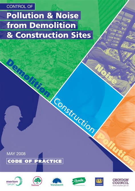 Pdf Control Of Pollution And Noise From Demolition Clec Uk Sites