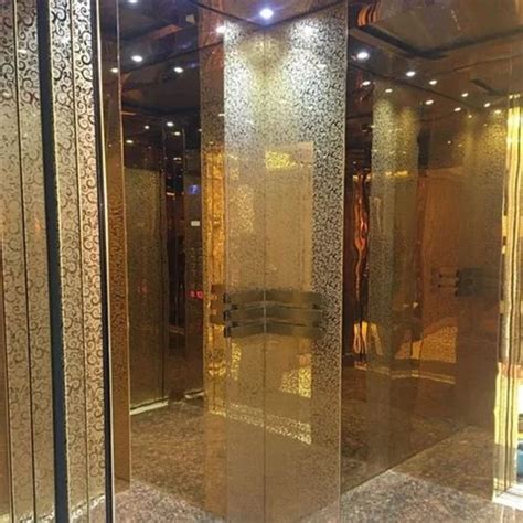 Unique Elevator Automatic Glass Door Passenger Lift With Machine Room Maximum Speed 4m S At