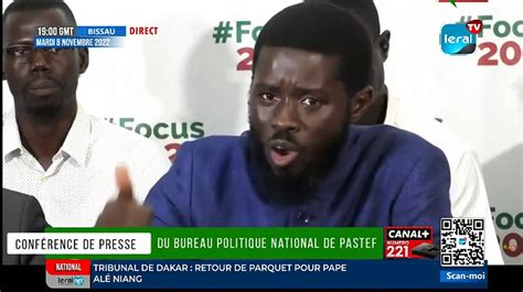 Suivez En Direct La Conf Rence De Presse Du Bureau Politique National