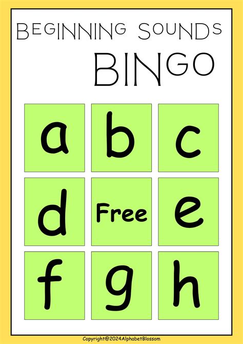 Back To School Fun With Beginning Sounds Bingo A Fresh Way To Learn