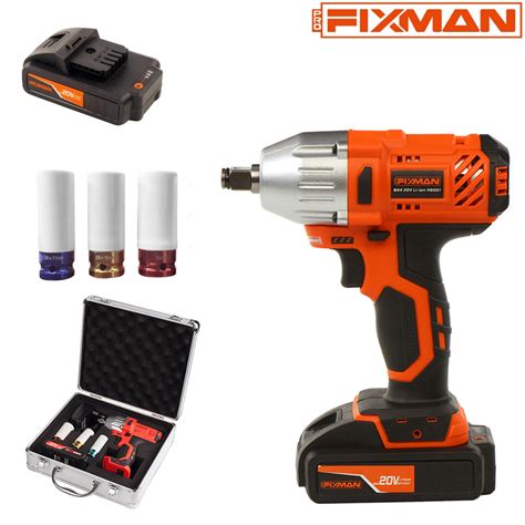 Fixman V Impact Wrench Cordless Brushless Power Tools For Ev Fixing