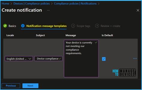 Send Notifications For Noncompliant Devices In Intune Htmd Blog