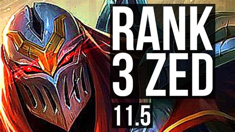 Zed Vs Ahri Mid Rank 3 Zed 1318 66 Winrate Legendary Jp