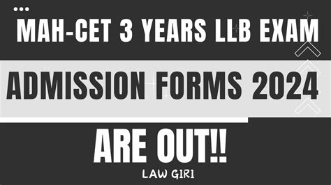 Mh Cet 3 Year Llb Registration 2024mhcet 3 Years Llb Admission Forms