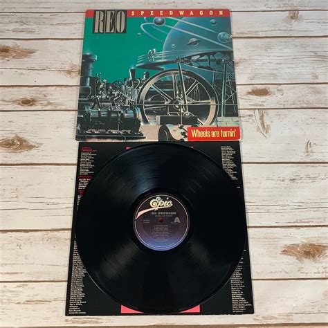 Reo Speedwagon Wheels Are Turnin 1984 Vintage Vinyl Record Etsy