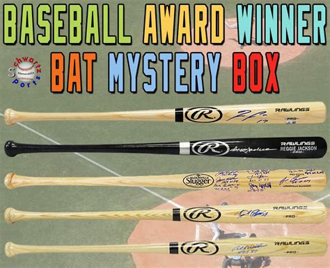 Schwartz Sports Baseball Award Winner Signed Full Size Bat Mystery Box