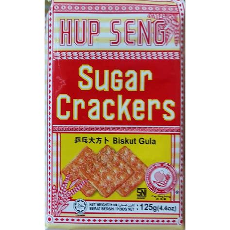 Jual HUP SENG MINI CREAM SUGAR CRACKERS 125gr BISKUIT CEMILAN