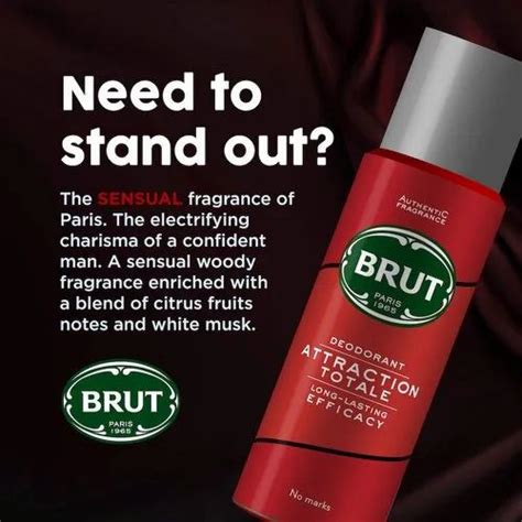 Brut Attraction Totale Deodorant For Men Ml Brut Deodorant Brut