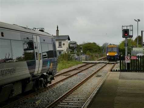 Filey Railway Station Passing Trains Stephen Craven Geograph