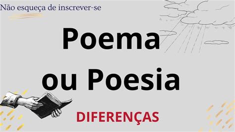 Poema E Poesia Qual A Diferen A Sitedoct Org