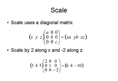 Points Vectors Lines Spheres And Matrices Overview Points