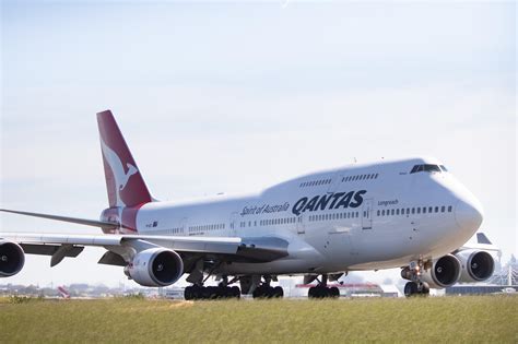 Up Close With Qantas 747 400ER VH OEG Parkes At Sydney Airport OC