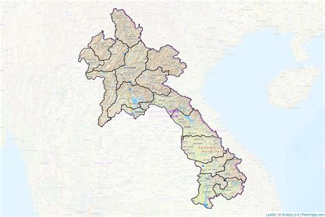 Make Printable Laos Maps With Border Masking Cropping Using Leaflet