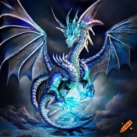 Image Of A Beautiful Dragon With Pearl Decorations On Craiyon