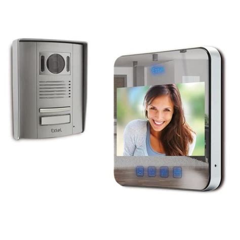 Extel Visiophone Couleur Fils Effet Miroir Quattro Cdiscount Bricolage