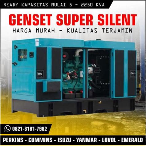 Jual Genset Silent Perkins Kva Kva Kva Stamford Di Lapak