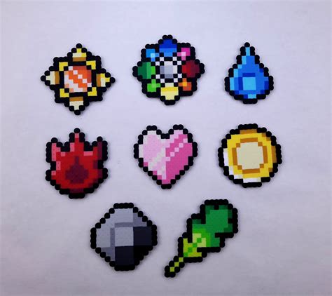 Pokemon Gym Badges Pixel