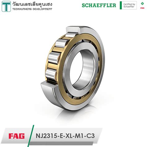 FAG NJ2315 E XL M1 C3 ตลบลกปน ขนาด 75x160x55 Bearing