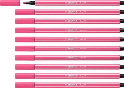 STABILO Pen 68 Premium Viltstift Roze Doos 10 Stuks Bol