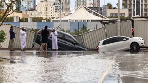 Dubai Flood Video Show Flooded Airport Runway As Deadly Storms Cause