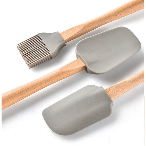 Pcs Silicone Kitchen Spatula Pastry Tools Set Baking Spoon Spatula