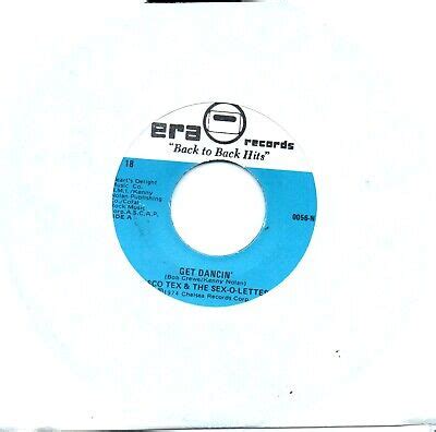 DISCO TEX THE SEX O LETTES GET DANCIN I WANNA DANCE WIT CHOO EBay