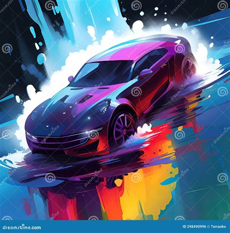 Beautiful Modern Car Design, Vector Illustration, Sketch Art, Stock ...