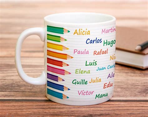 Taza personalizada Lápices de colores Día del maestro Teacher