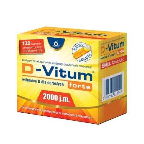 D Vitum Forte dla dorosłych 2000 j m 120 kapsułek Pełna oferta D