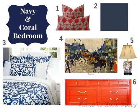 Navy & Coral it is! | Whats Ur Home Story