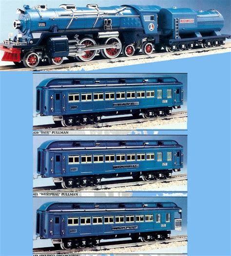 Lionel 13103 Blue Comet And 13408 Blue Comet Passenger Cars Ho